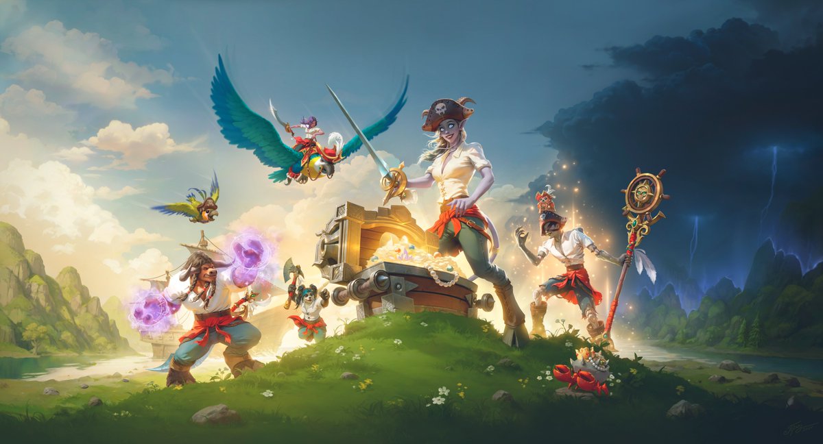 warcraft_wiki's tweet photo. Plunderstorm starts tomorrow. Assuming the strats from the last go around still work, if you're not interested in PvPing, load in, aim away from other players, land on an enemy NPC, complete your quest, then run into the storm. The Plunder builds up quickly! https://t.co/lfG5VknpA4