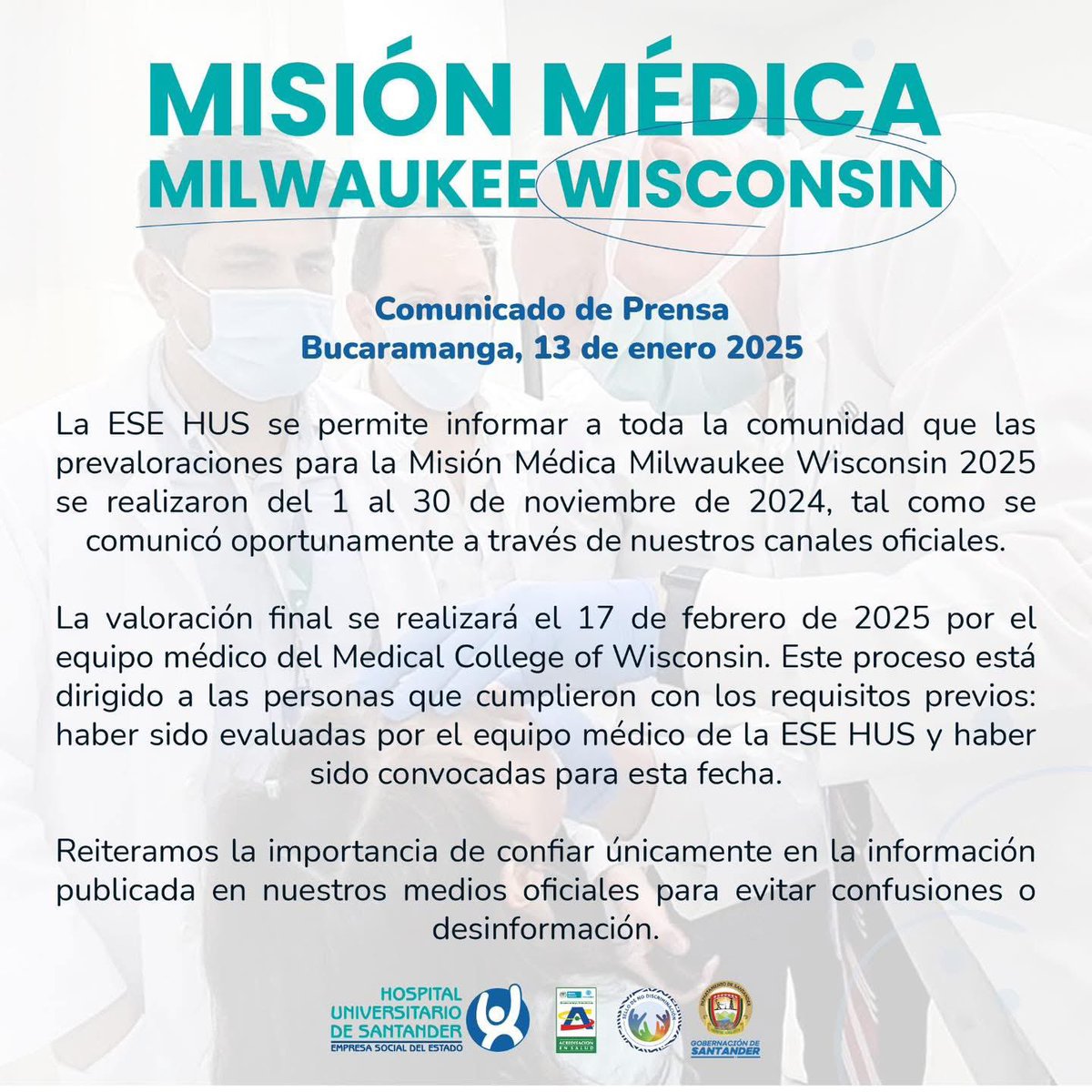 NO SE DEJEN ENGAÑAR! Las citas para la Misión Wisconsin ya se cerraron y se cumplieron todas las expectativas. En la segunda semana de febrero de 2025 se iniciará la valoración médica👌info vía ➡️ <a href="/ESEHUS/">ESE HUS</a>