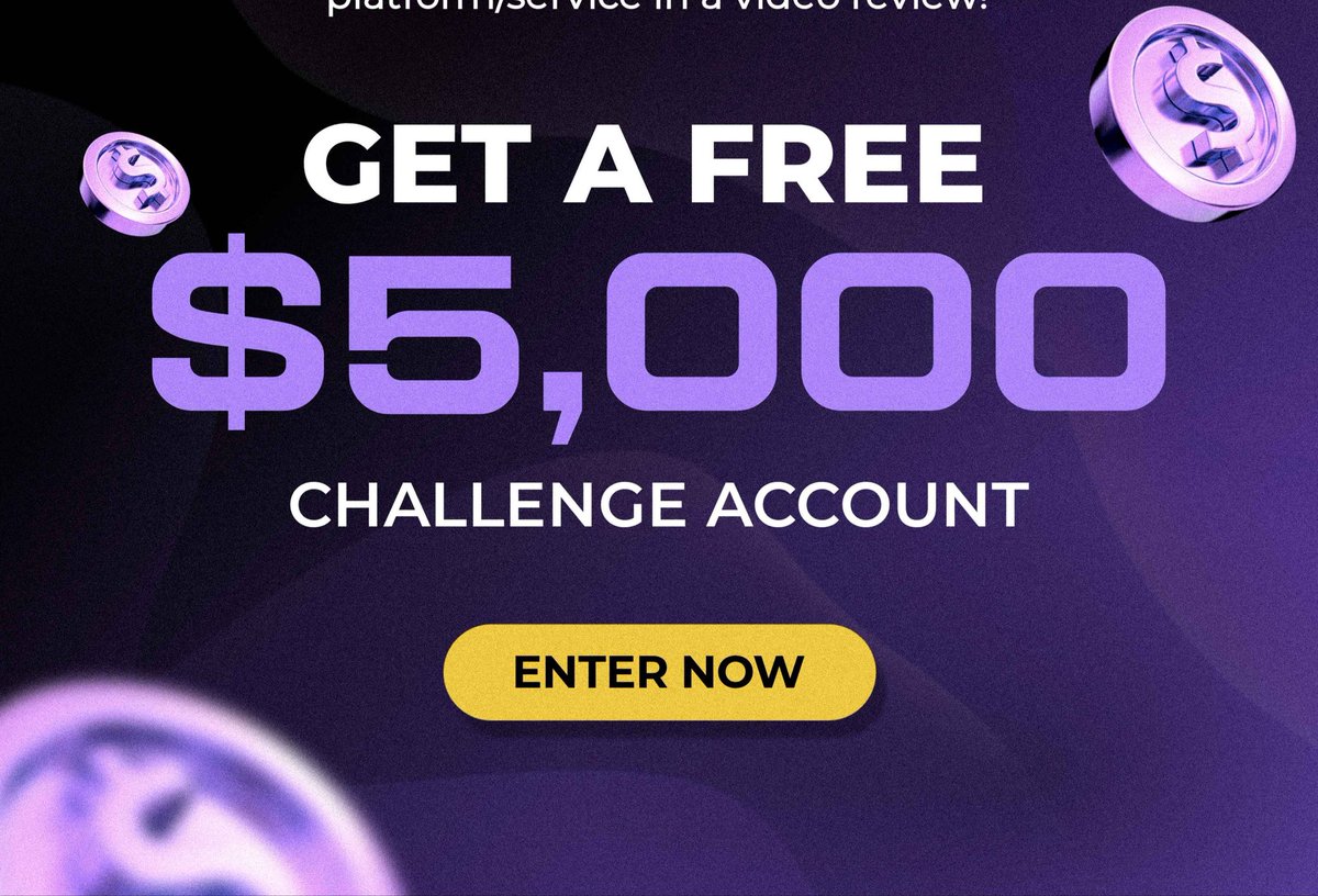 propfirmknow's tweet photo. Free $5k propfirm accounts GIVEAWAY 

U will get free $5k account from reputable propfirm

FOR EVERYONE ❤️ who JOINS fast .

Fast guys 

FOR LINK 

MUST FOLLOW - @free_propfirm

LIKE | RETWEET | 

COMMENT - FREE PROPFIRM ACCOUNT. https://t.co/wBvfGtvjAK