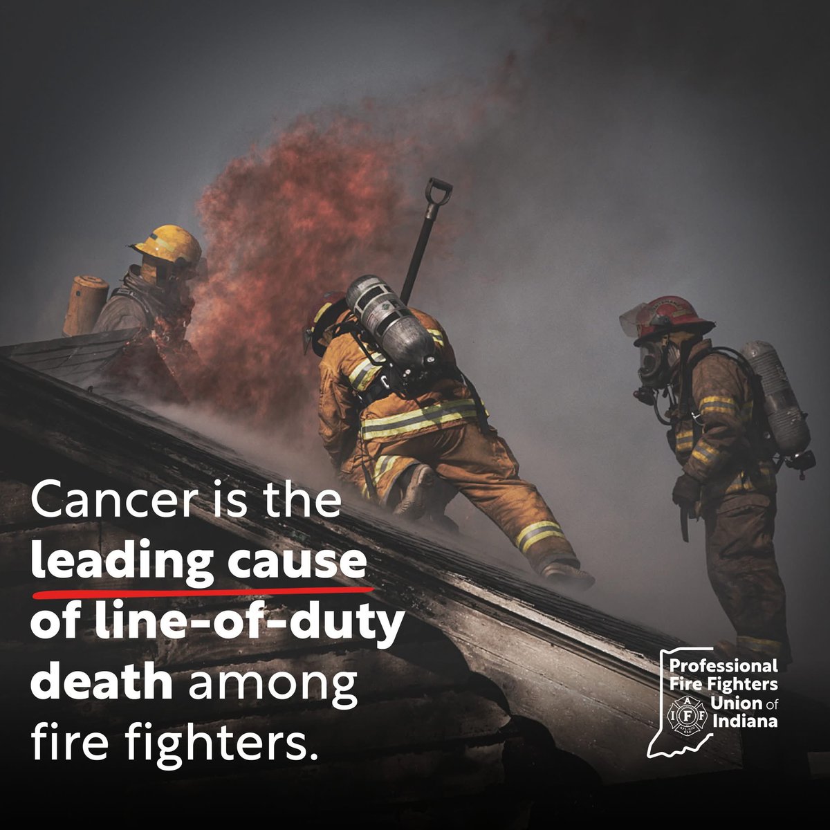 Professional Fire Fighters Union of Indiana (@pffui) on Twitter photo #Firefighter occupational cancer is the leading cause of line-of-duty death in the fire service. In 2024, 75% of those honored at the <a href="/IAFFofficial/">International Association of Fire Fighters</a> Memorial died of occupational cancer. For more information on how you can reduce your risk of cancer, visit tinyurl.com/4y6xv3ar. #Firefighter occupational cancer is the leading cause of line-of-duty death in the fire service. In 2024, 75% of those honored at the <a href="/IAFFofficial/">International Association of Fire Fighters</a> Memorial died of occupational cancer. For more information on how you can reduce your risk of cancer, visit tinyurl.com/4y6xv3ar.