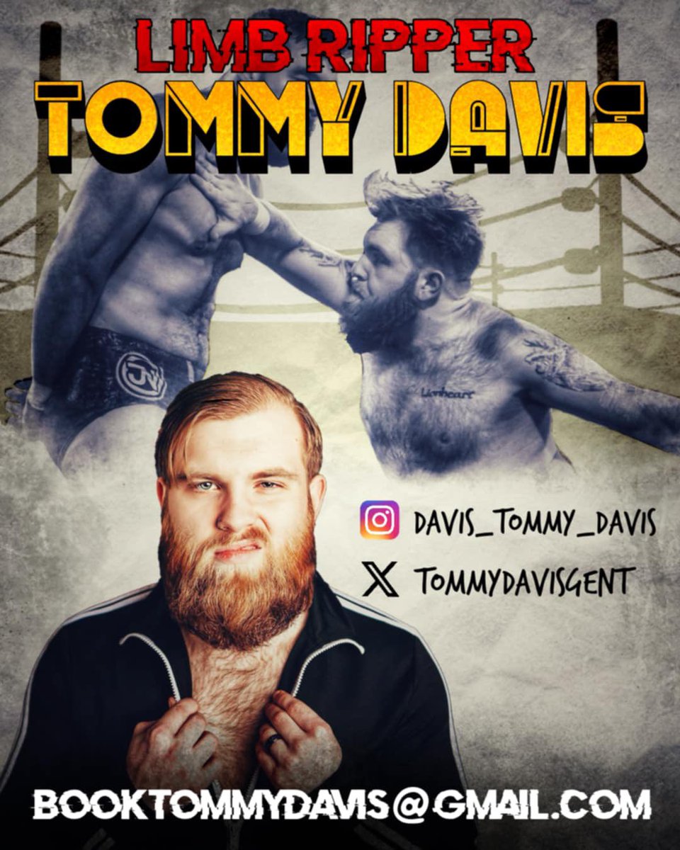 TommyDavisGent's tweet image. 2025 is the year and ready to fight anyone!
#limbripper
#stlouisstrongstyle
Credit to Brandon Stinson for the sick graphic