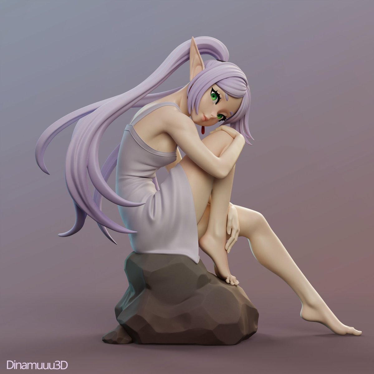 DiNamuuu3D's tweet photo. Alternate version of Frieren. https://t.co/wDfWo1h8RK