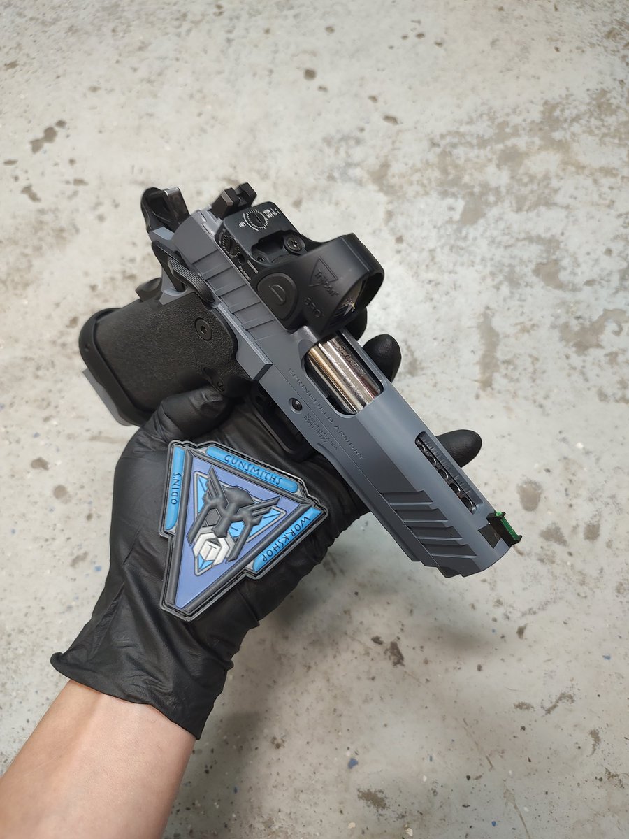 Odinsworkshop's tweet photo. @Springfield_Inc prodigy that we did up with some cerakote polishing and porting. https://t.co/zRlxwsE12Z