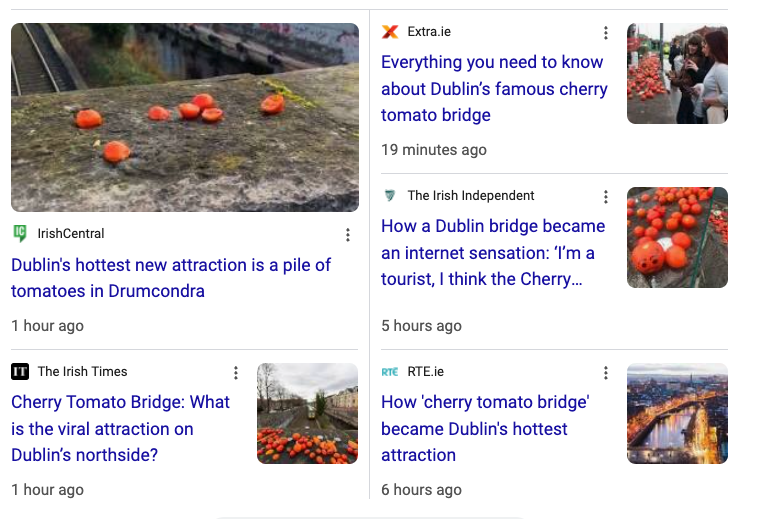So many newsagents picking up 

Don't fade the Cherry Tomato Bridge
