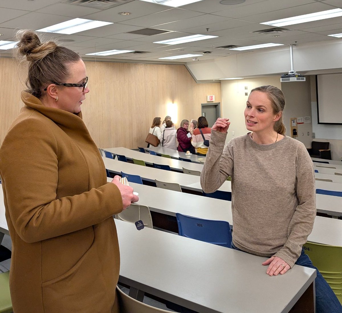 SnyderInstitute's tweet photo. Dr. Katharina Lahl and Dr. Merilee Brockway shared the Mini-Med stage on Jan 6. If you missed the lecture, check out the podcast: https://t.co/vsIWBY5HdW
#BreastmilkImmunity #InfantHealth #MomMatters #ChildHealth #MedicalResearch #MiniMedSchool
@UCalgary @UCalgaryMed @katha_lahl https://t.co/AuWXup9Qos