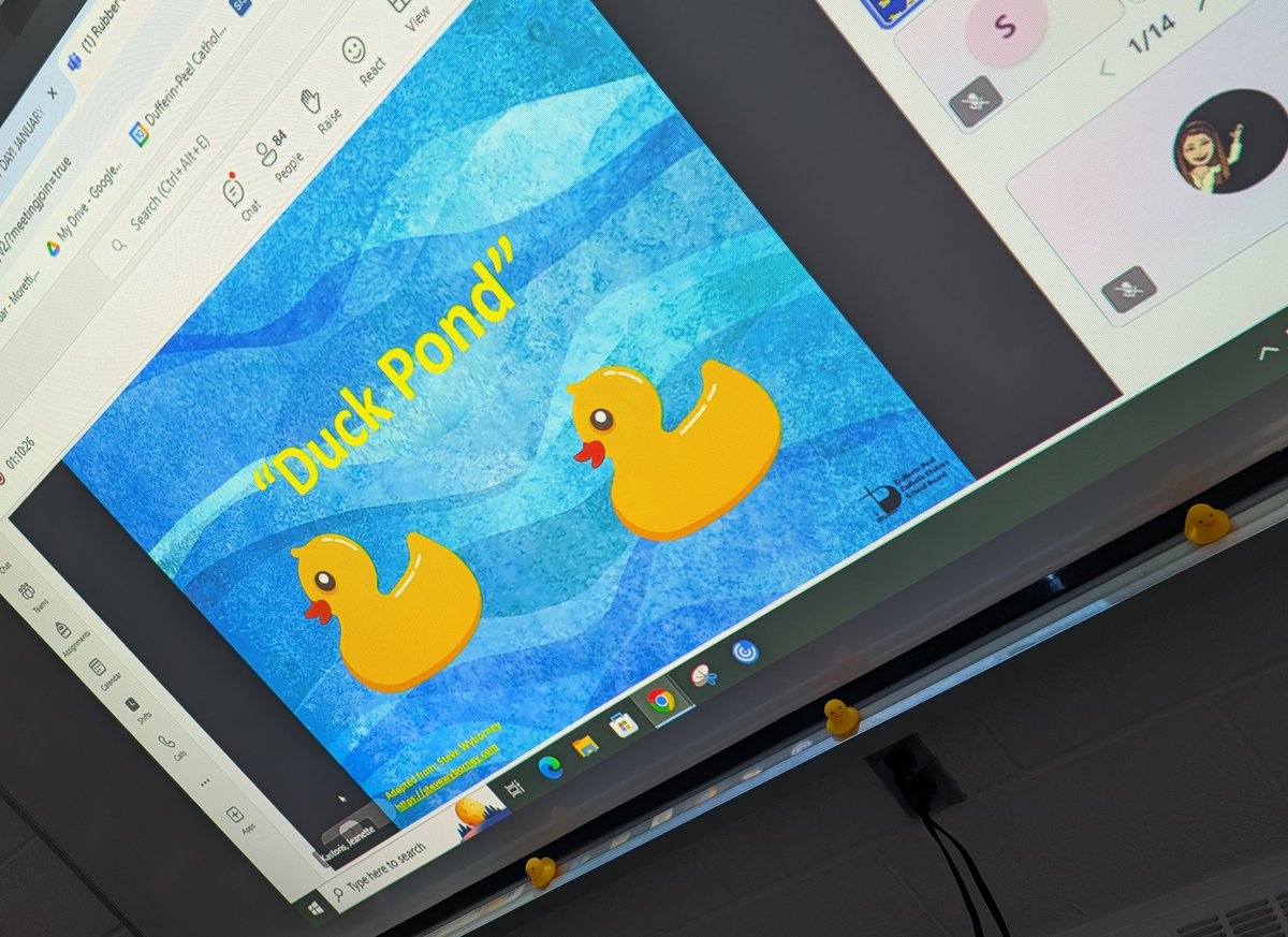 Mrs_K_Eusebio's tweet image. Students had a blast participating in several Rubber Ducky Day activities. The livestream Esti Mystery was a hit! If your students enjoyed this activity, more can be found on the DP Math SharePoint. #DPRubberDuckyDay #dpmath
