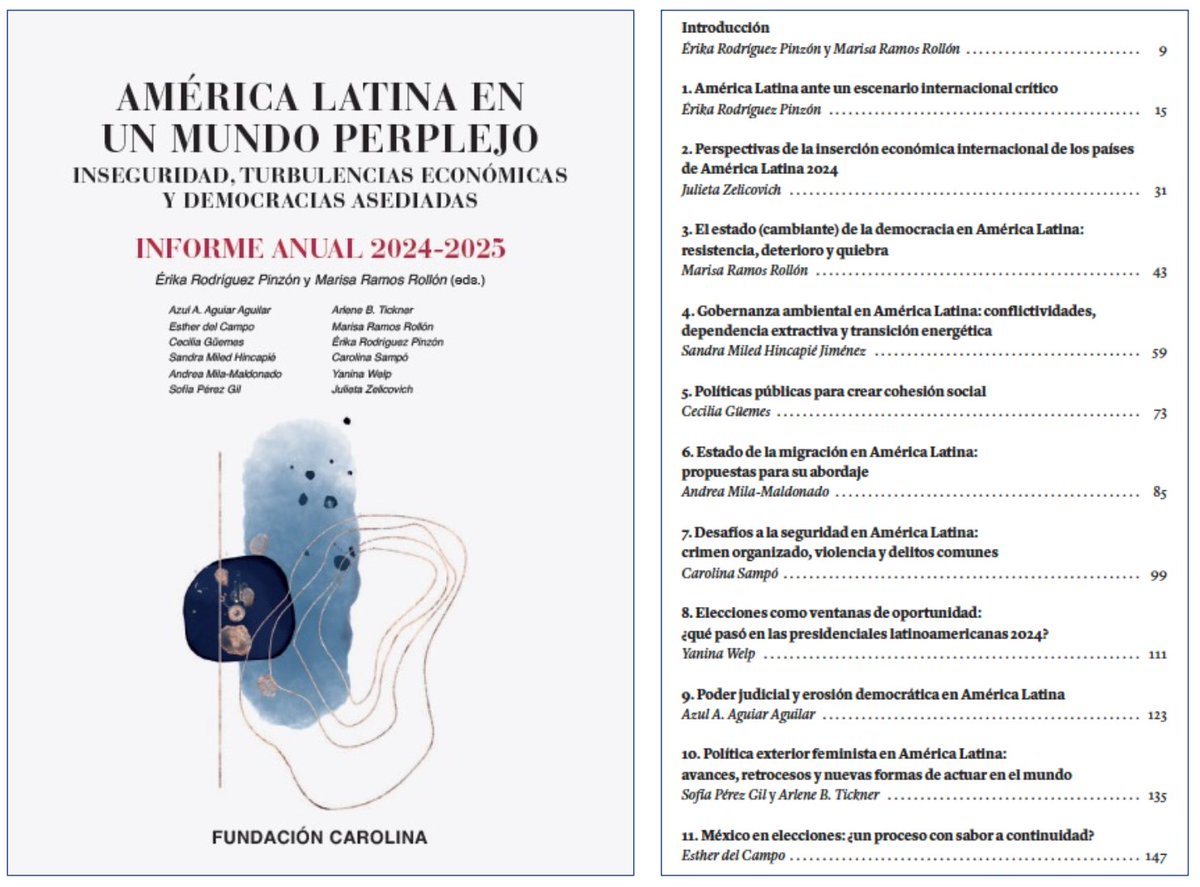 Gerardo L. Munck (@gerardomunck) on Twitter photo Una nueva contribución a la discusión sobre la política contemporánea en América Latina.👇
Editado por <a href="/emaropi/">Erika Rodríguez P. PhD</a> y <a href="/MarisaRamos4/">Marisa Ramos</a> con apoyo de la <a href="/Red_Carolina/">Fundación Carolina</a>
Incluye capítulos de muchas investigadoras con reconocidas trayectorias.
Descarga libre: fundacioncarolina.es/catalogo/ameri… Una nueva contribución a la discusión sobre la política contemporánea en América Latina.👇
Editado por <a href="/emaropi/">Erika Rodríguez P. PhD</a> y <a href="/MarisaRamos4/">Marisa Ramos</a> con apoyo de la <a href="/Red_Carolina/">Fundación Carolina</a>
Incluye capítulos de muchas investigadoras con reconocidas trayectorias.
Descarga libre: fundacioncarolina.es/catalogo/ameri…