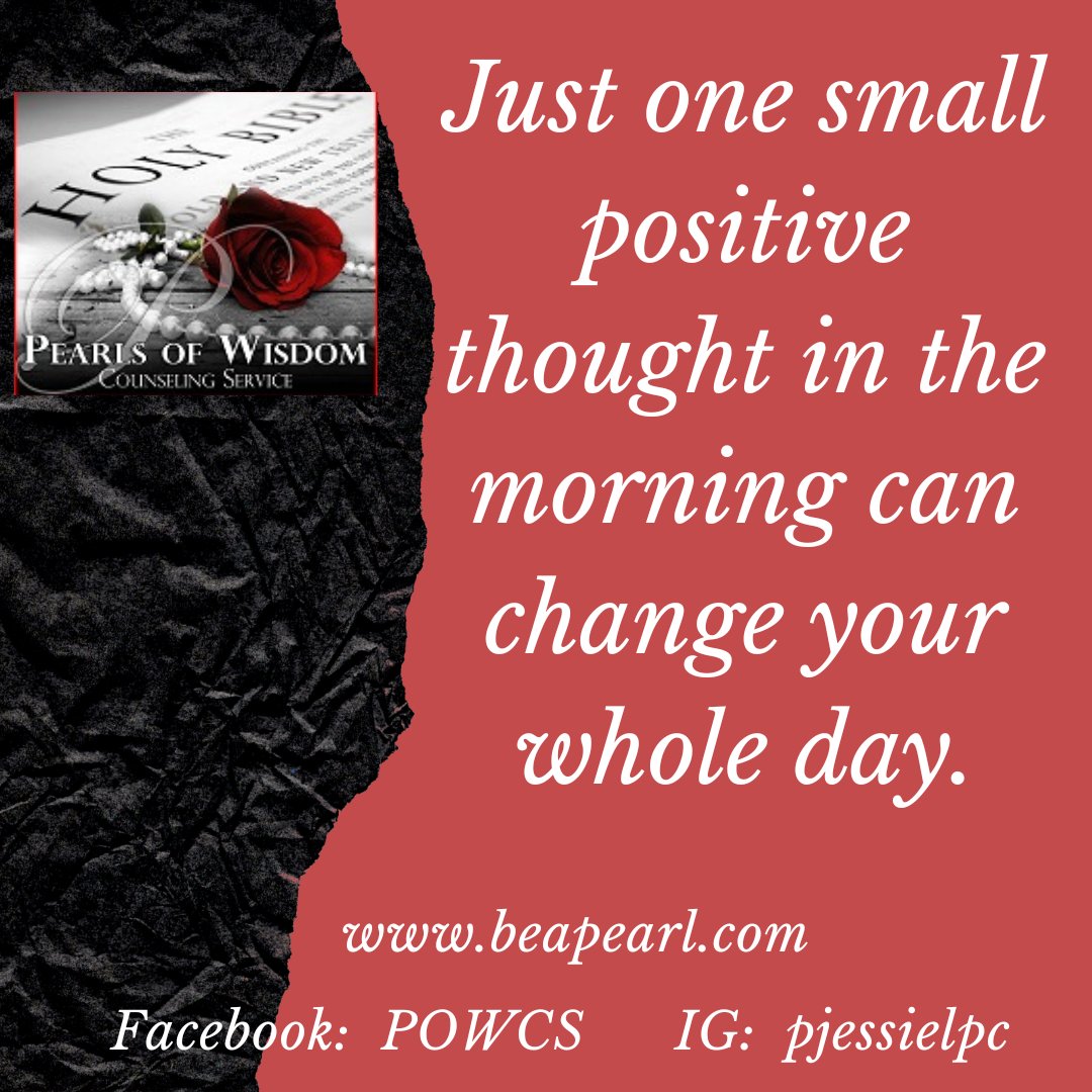 ThePearl717's tweet photo. When we awake each day, our thoughts processes are clear.  We introduce each and every thought to our mind with our words and thoughts.  Why not introduce positivity to your thoughts to control the rest of your day, after all, you DID wake up! #powcs #beapearl #positivethoughts https://t.co/yrFLF0u0q8