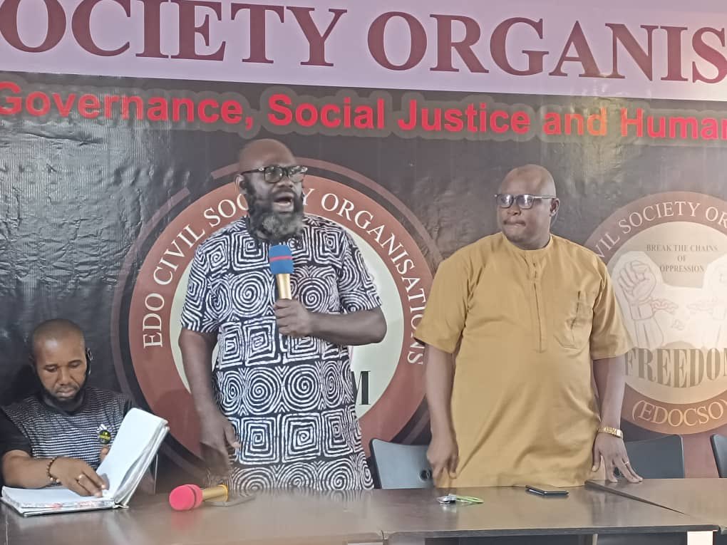 alutaedocso's tweet photo. EDO CIVIL SOCIETY ORGANISATIONS (EDOCSO), HELD ITS FIRST GENERAL ASSEMBLY SATURDAY, 11TH JANUARY 2025.

https://t.co/5Vo74Mhh8F https://t.co/gY9VAiyT2f