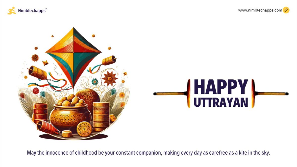 Nimblechapps's tweet image. 🪁✨Let's Fly High! 🪁✨

Celebrate this Uttarayan by soaring high like kites, rising above challenges, and embracing the vibrant colors of joy and success. 

Wishing you a happy and safe festival! 🌞🎉

#LetsFlyHigh #Uttarayan #KiteFestival #MakarSankranti #Nimblechapps