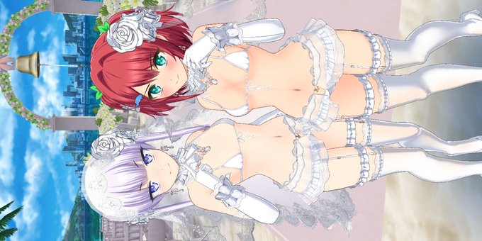 今回紅白ガチャのシュネー先生の水着、ウェディングビキニと組み合わせ抜群説立証した 