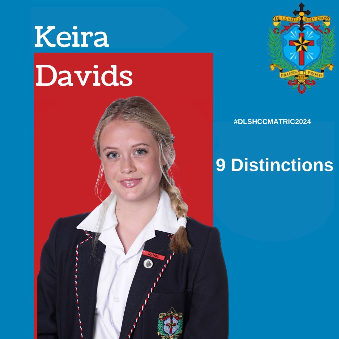 DLSHCC's tweet photo. DLSHCC Top Achievers 🌟

Congratulations to Keira Davids who achieved 9 Distinctions, well done! 
#dlshcctopachievers #dlshccmatric2024 #matricresults2024 #dlshcccommunity #befirstthatyoumaybeofservice https://t.co/r3QR1cGV99