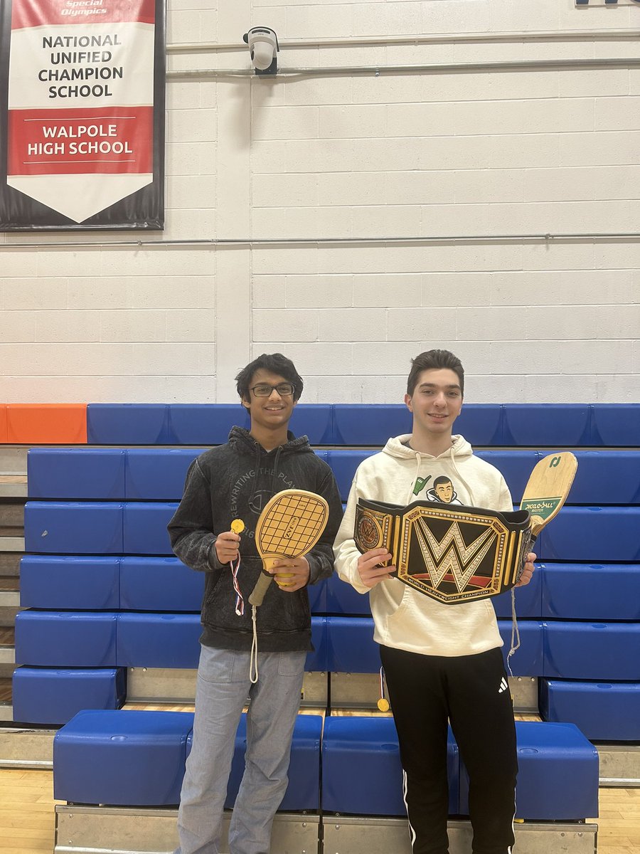 Period 2 pickleball champs! <a href="/PublicWalpole/">WalpolePublicSchools</a> <a href="/WalpoleHS/">Walpole High School</a>