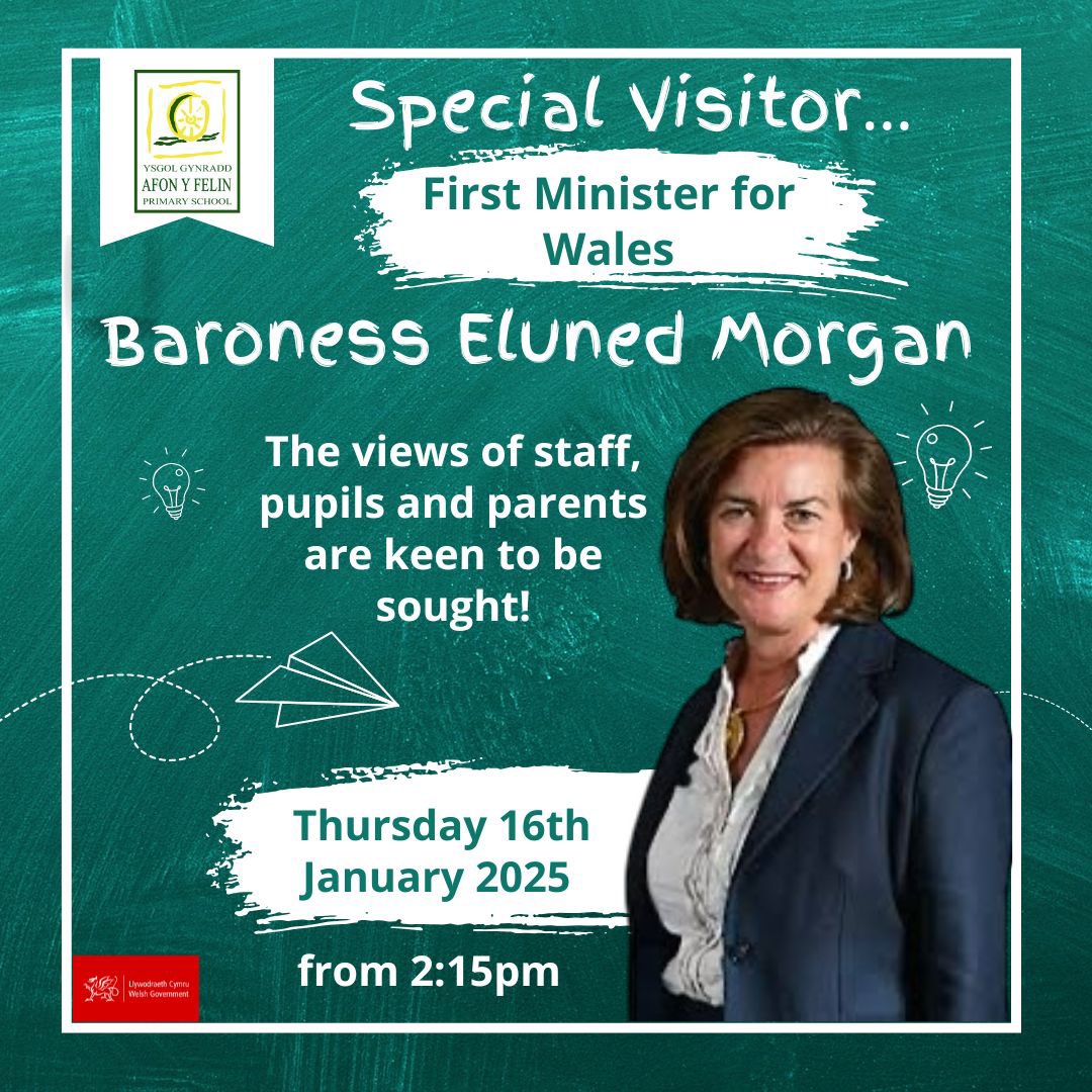Afon y Felin Primary (@ayfprimary) on Twitter photo We are thrilled to be having a visit from Gweinidog Cymru this week! Pawb wrth eu boddau! We cannot wait to share our wonderful school community with her ๐โค๏ธ @CSCJES <a href="/BridgendCBC/">Bridgend CB Council</a> <a href="/CSC_Cymraeg/">๐ด๓ ง๓ ข๓ ท๓ ฌ๓ ณ๓ ฟCSC Cymraeg CCD ๐ฆ๐ฉโฌ</a> <a href="/MaurerMathias/">Mathias Maurer</a> <a href="/LlC_Addysg/">Llywodraeth Cymru Addysg</a> <a href="/menterbroogwr/">Menter Bro Ogwr</a> <a href="/helenbowen1/">Helen Bowen</a> <a href="/connor_allen92/">KingConโข ๐</a> We are thrilled to be having a visit from Gweinidog Cymru this week! Pawb wrth eu boddau! We cannot wait to share our wonderful school community with her ๐โค๏ธ @CSCJES <a href="/BridgendCBC/">Bridgend CB Council</a> <a href="/CSC_Cymraeg/">๐ด๓ ง๓ ข๓ ท๓ ฌ๓ ณ๓ ฟCSC Cymraeg CCD ๐ฆ๐ฉโฌ</a> <a href="/MaurerMathias/">Mathias Maurer</a> <a href="/LlC_Addysg/">Llywodraeth Cymru Addysg</a> <a href="/menterbroogwr/">Menter Bro Ogwr</a> <a href="/helenbowen1/">Helen Bowen</a> <a href="/connor_allen92/">KingConโข ๐</a>