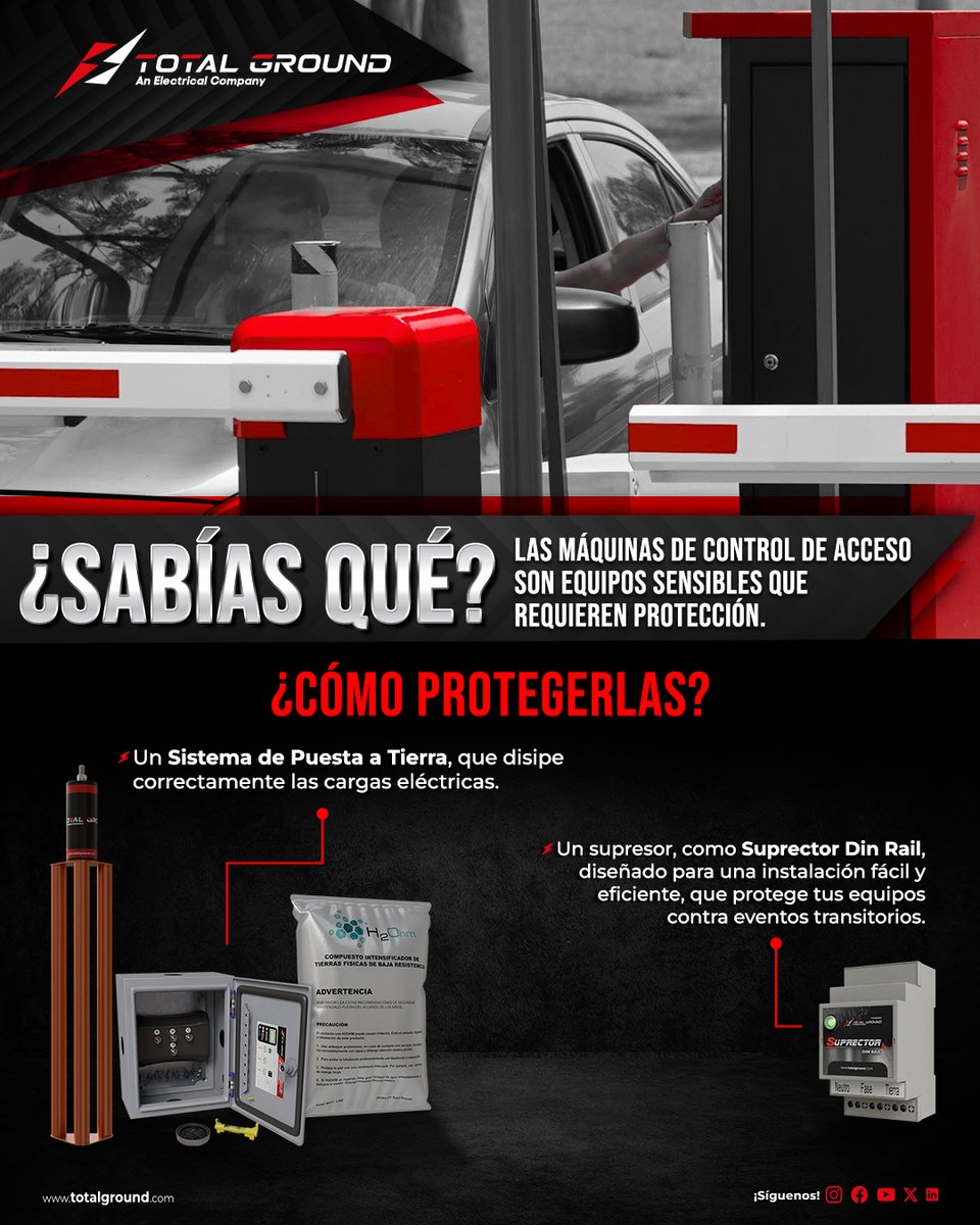 El control de accesos es parte importante de las telecomunicaciones y es por eso por lo que queremos protegerlo. 🏭 
⚡ Tel: (33) 23397432 
⚡ Correo: mercadotecnia@totalground.com
#ProyectosEléctricosIndustriales
#SolucionesEléctricasAvanzadas #DiseñoDeSistemasEléctricos