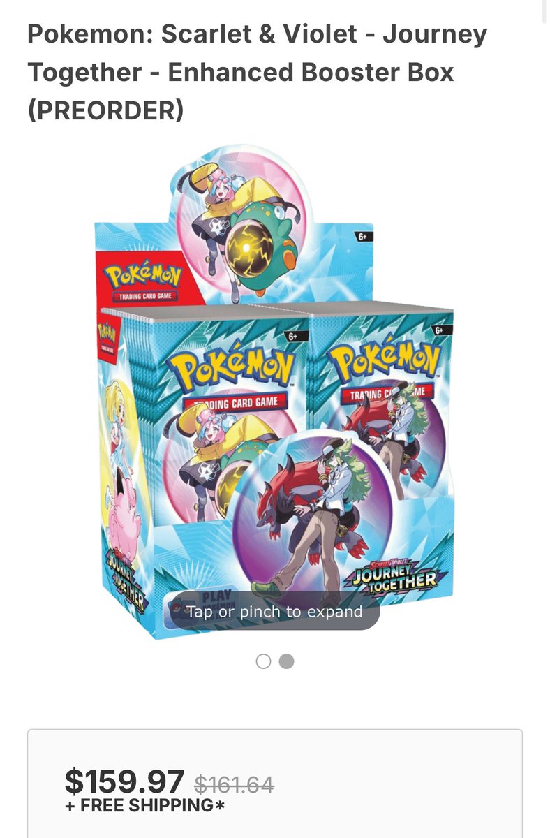 journey together booster box preorder Pokemon: Journey Together Booster Box main image 0