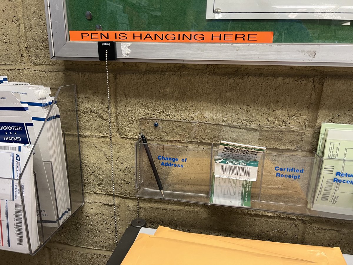 dan_rising's tweet photo. Should the usps exist or not? Well, if they keep welding a labelmaker like this then the answer is yes. Definitely yes. https://t.co/2uueMAnSt4