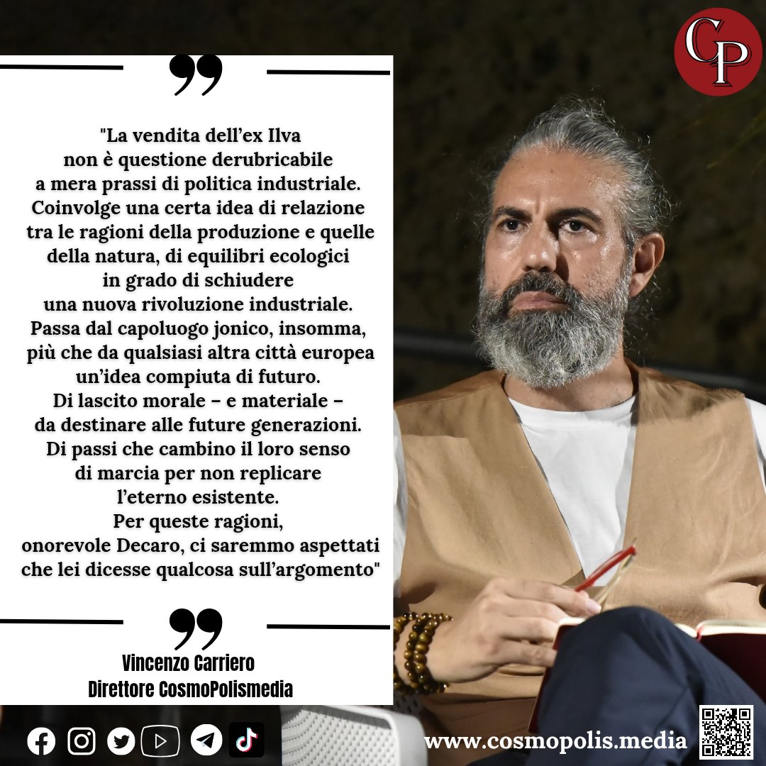 #editoriali #Taranto #decaro #exilva #cosmopolis_media