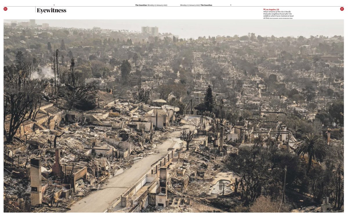 UserWebServices's tweet image. L.A. after desctruction of fire.