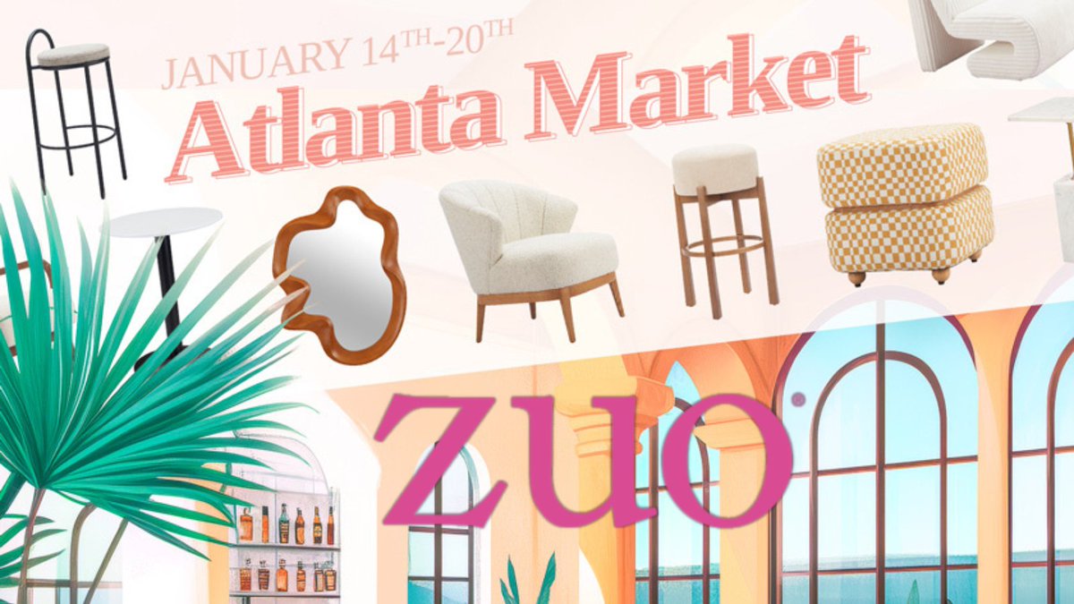 🌟 Don't miss the Atlanta Furniture Market! 🛋️ Discover innovative designs and trends. We’re waiting for YOU! ✨ #AtlantaFurnitureMarket #DesignInspo