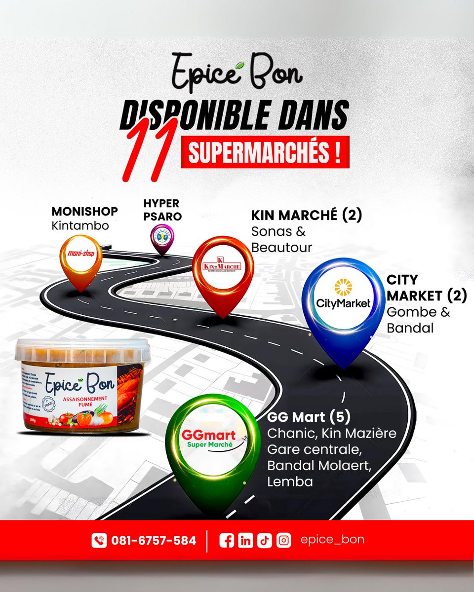 epice_bon's tweet photo. Epicé Bon contient plusieurs épices de la cuisine congolaise : oignon🧅, ail🧄, gingembre🫚 céleri☘, ciboule🌱, muscade🌰, poivre, sel🧂 et tant d’autres.

✨Sain ✨Savoureux ✨Gain de temps

Réussis toutes tes recettes, avec Epicé Bon:Fumé, Simple, Poisson&amp;Crevette, Légume. https://t.co/0pebrPJMzr