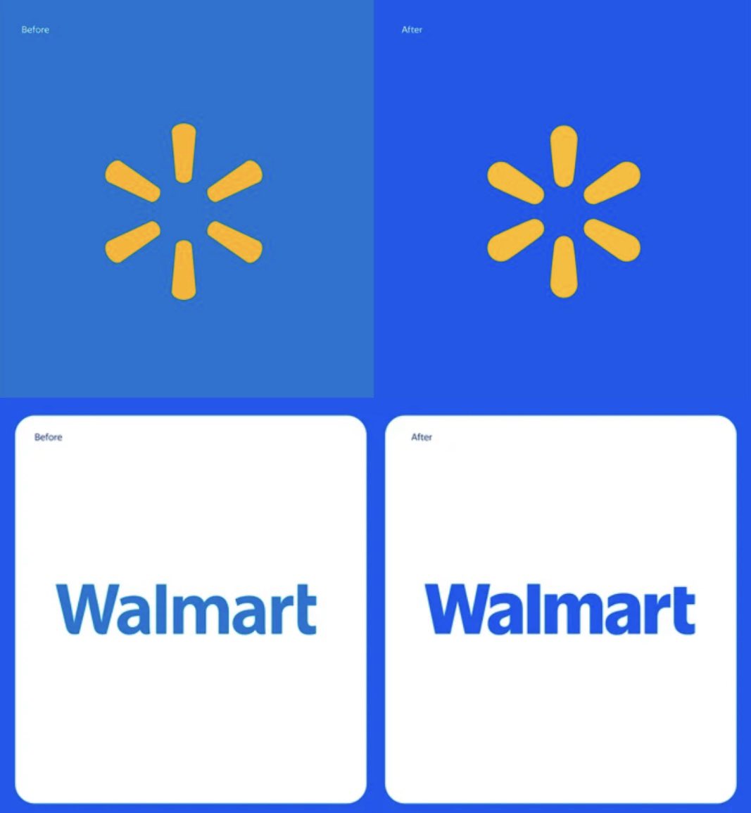 Evolution of the Walmart Logo: From 1962 to 2025 Redesign, image size:1067x1155