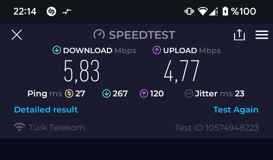 TeaqariaWTF's tweet photo. 100 mbps veremiyoruz , paketinizi 50 mbps yapalım sorun yaşamazsınız dediniz ama akşam saatlerinde hala bağlantı kopmaları ve hız problemleri yaşamaya devam ediyorum

@TTDestek 
@TurkTelekom 
@umitonaltr https://t.co/HoYRsoQ6Ud