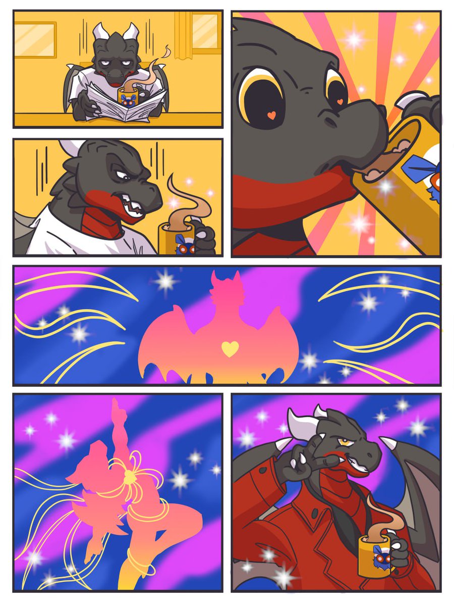 bad_dragon's tweet photo. Who else is like this before their cup of coffee? Credit goes to our amazing at-shop artist! https://t.co/ybgegwxOxP