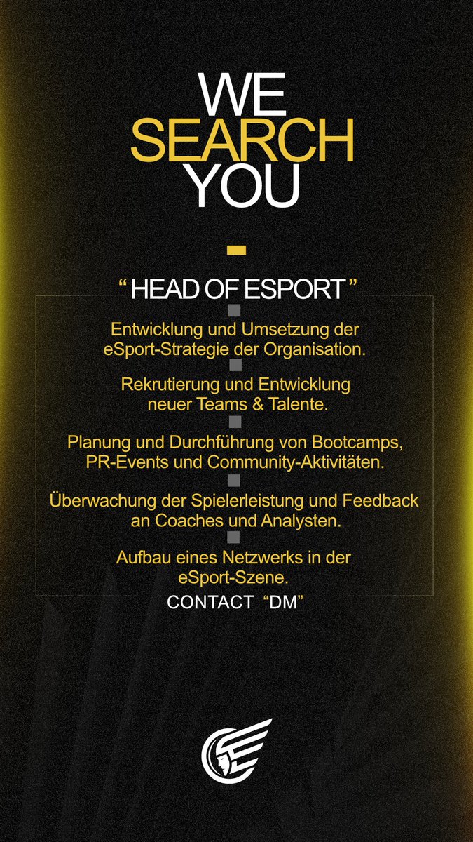 Wir suchen ehrenamtlich ein Head of eSports für The Everlasting Legends e.V.