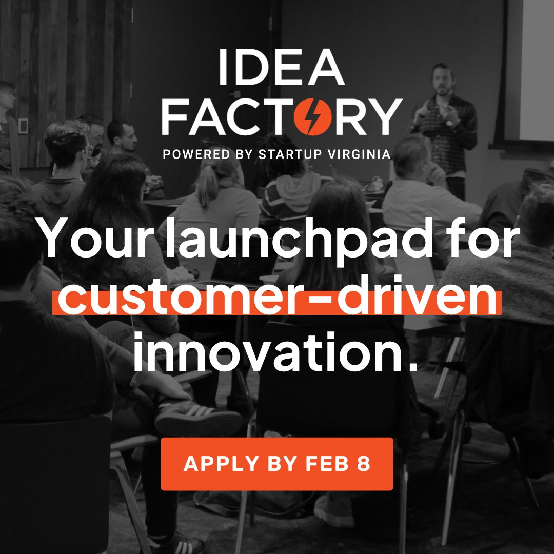 theStartupVA's tweet photo. Want to find the perfect product-market fit? It starts with truly understanding your customers. At Idea Factory, we help you dig into their needs &amp; feedback to validate your idea and make informed decisions. Stop guessing – start knowing. ⚡️ https://t.co/On8lSLIpHd https://t.co/q1YWAtSag5