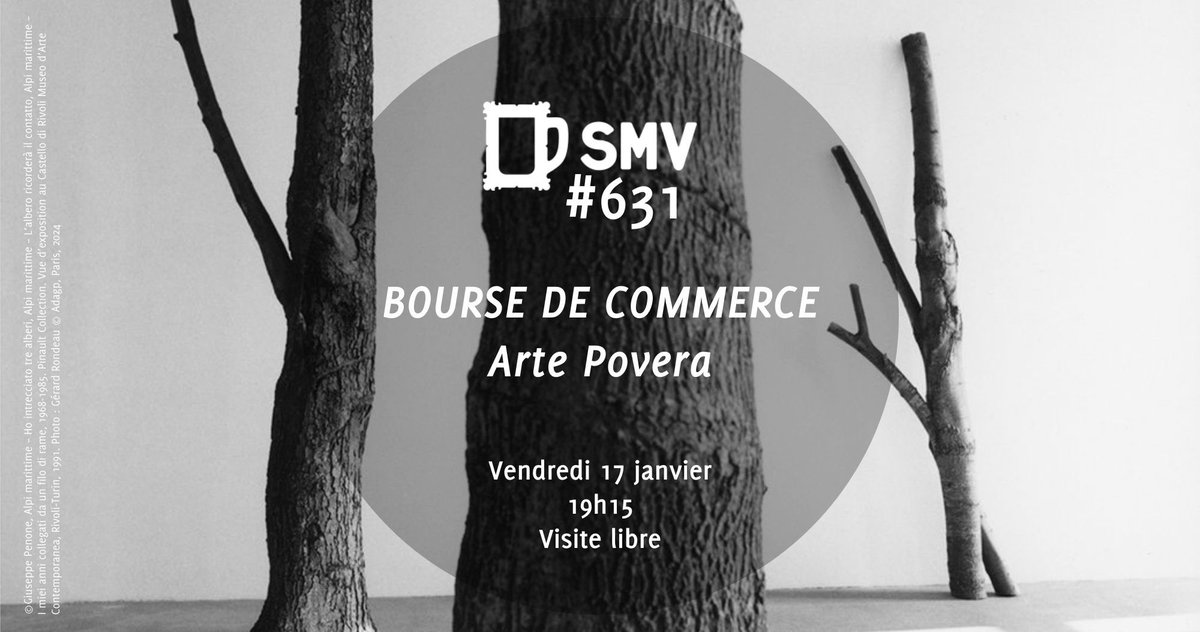 [#SMV631] 📆 #Avosagendas
Cette semaine nous nous retrouvons vendredi 19:15 à la <a href="/BourseCommerce/">Bourse de Commerce — Pinault Collection</a> pour découvrir avant la fin l’expo #ArtePovera 
🔎+ d’infos : fb.me/e/5ULGLFdR3
#PinaultCollection #BoursedeCommerce #ArtePovera #soifdeculture