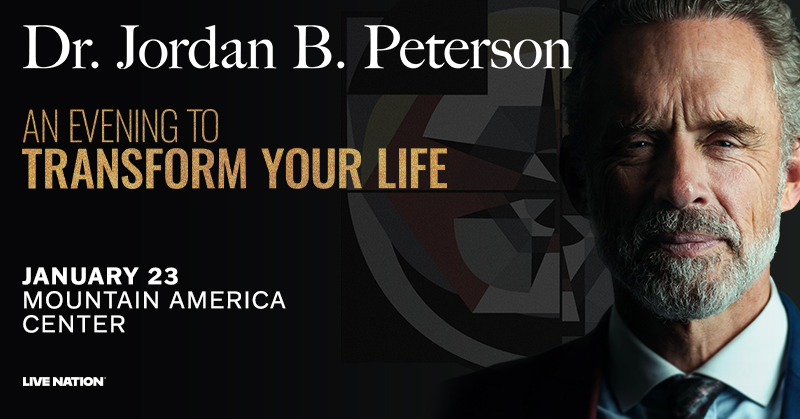 Next week, Dr. Jordan B. Peterson takes the stage for his 'An Evening to Transform Your Life' tour, on January 23 at the Mountain America Center in Idaho Falls. Get your tickets now before they sell out!
🎟️: mountainamericacenter.com/dr-jordan-b-pe…