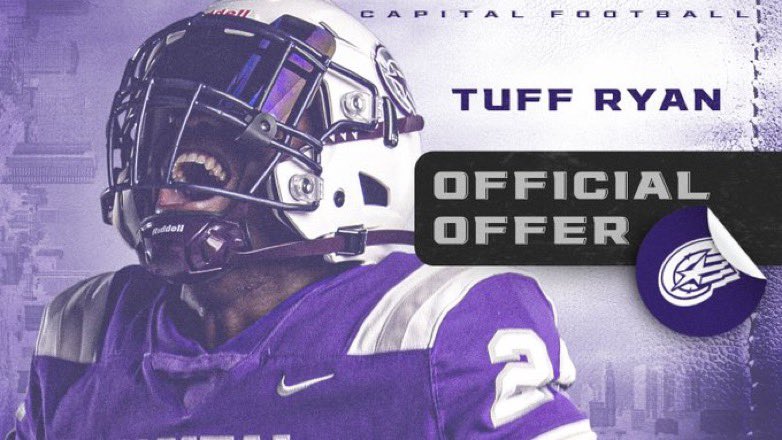 Another blessing to be able to play at the next level❕after great conversations with <a href="/Coachcalexander/">Charles Alexander</a> I’ve been offered to play for <a href="/CapitalU_FB/">Capital University Football</a> 🟣⚪️💪 truly am blessed, Glory to God❕<a href="/CoachBenBurns/">Ben Burns</a> 
<a href="/CoachFoos/">Brian Foos</a> <a href="/cvbearsfootball/">Central Valley Bears Football</a> <a href="/Pro_Vision_Acad/">ProVisionAcademy</a> <a href="/GregPeach90/">Greg Peach</a> <a href="/DMen60/">Dante Menard</a> <a href="/BryceButtz/">Bryce Buttz</a>