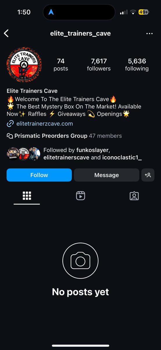 iwasdb's tweet photo. @ elitetrainerscave on IG is a scammer and is scamming for prismatic evolutions orders. I used credit card so I’ll get my money back. DO NOT ORDER THROUGH THEM. 

@TheeUncleJerry https://t.co/YOI14rQL8T