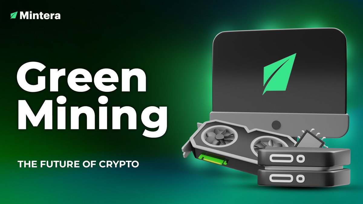 Eco-friendly mining is set to grow 10x in the next decade! 📈    

Global warming is a major issue, and "traditional" mining (which relies on non-renewable energy) is outdated: it's time for a smarter, greener solution! ♻️    

At Mintera, we make that possible. Our mining farms