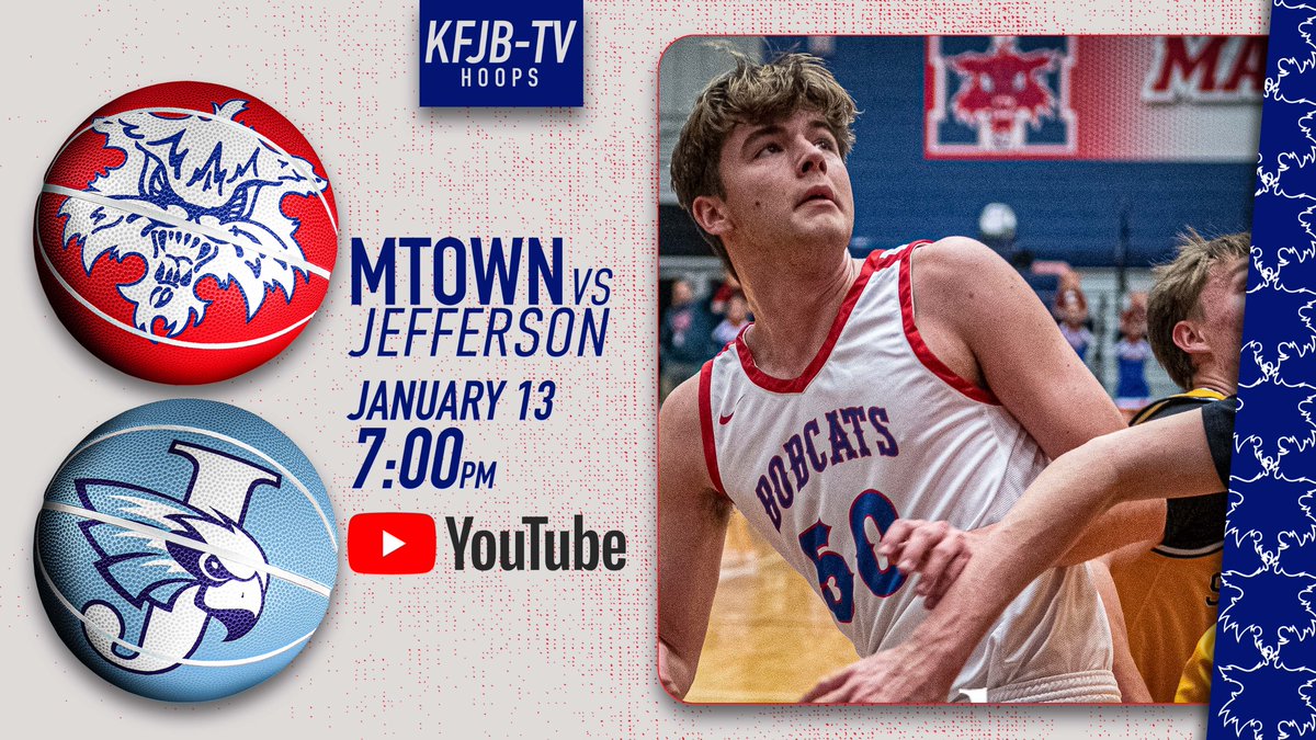 🏀 Non-Con action in the Roundhouse on <a href="/KFJBTV/">KFJB-TV</a>!

🆚 <a href="/CRJeffersonHigh/">Jefferson High</a> 
⏰ Coverage starts at 7:00 pm. (Bonus Coverage of Girls Basketball)
🎙️ <a href="/Dylan_JB_Does/">Dylan Does</a> 
📺 YouTube.com/@kfjbtv