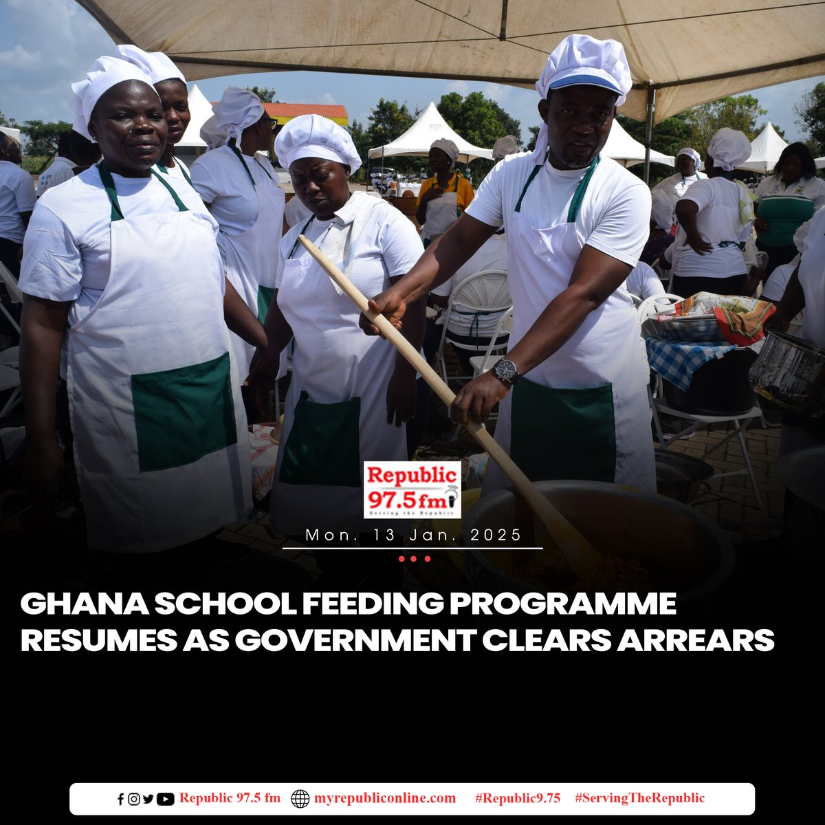 Ghana School Feeding Programme resumes as government clears arrears.