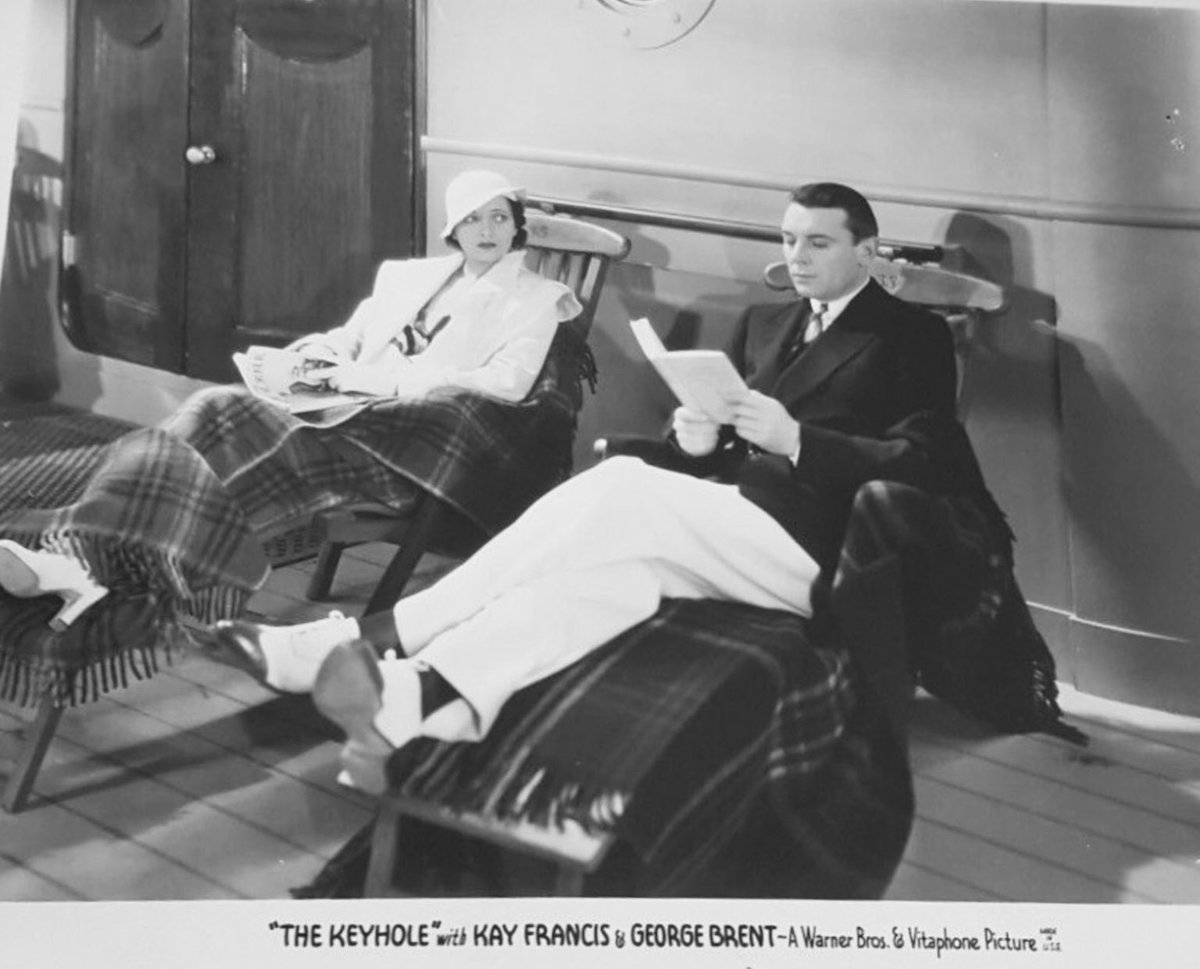 noirgal17's tweet photo. It’s a “boat movie.” Always a win in my book. #TheKeyhole #TCMParty #KayFrancisDay #BOTD https://t.co/ThBPOt4sVc