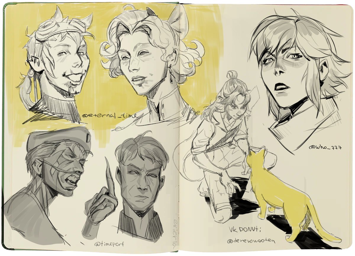 A small collection of recent sketches to order