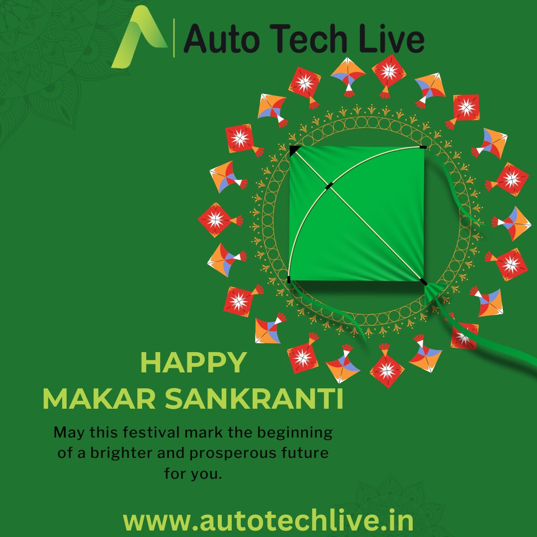 autotechlive's tweet image. "May this #MakarSankranti bring a brighter and prosperous future for all! 🪁✨ Wishing you soaring dreams and vibrant celebrations from Auto Tech Live. 🌞🌾"

#HappyMakarSankranti
#AutoTechLive
#FestivalOfKites
#SkyHighDreams
#HarvestJoy
#ColorfulKites
#FestiveVibes