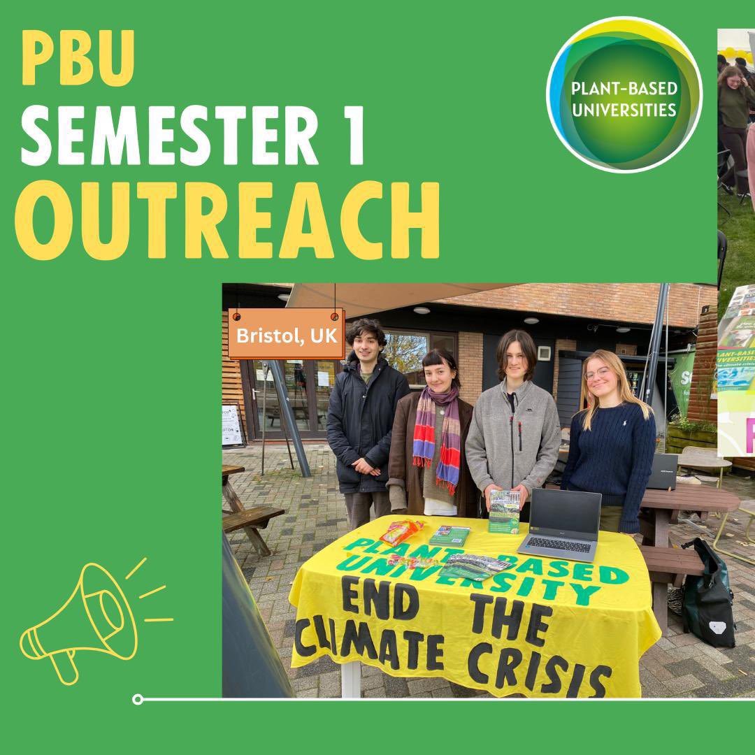 plantbasedunis's tweet photo. 📢Outreach Roundup🌱

Over the last semester, campaigners throughout Europe have been talking to students about transitioning to 100% plant-based catering.🍔

1/2 https://t.co/o0rRo83nIE