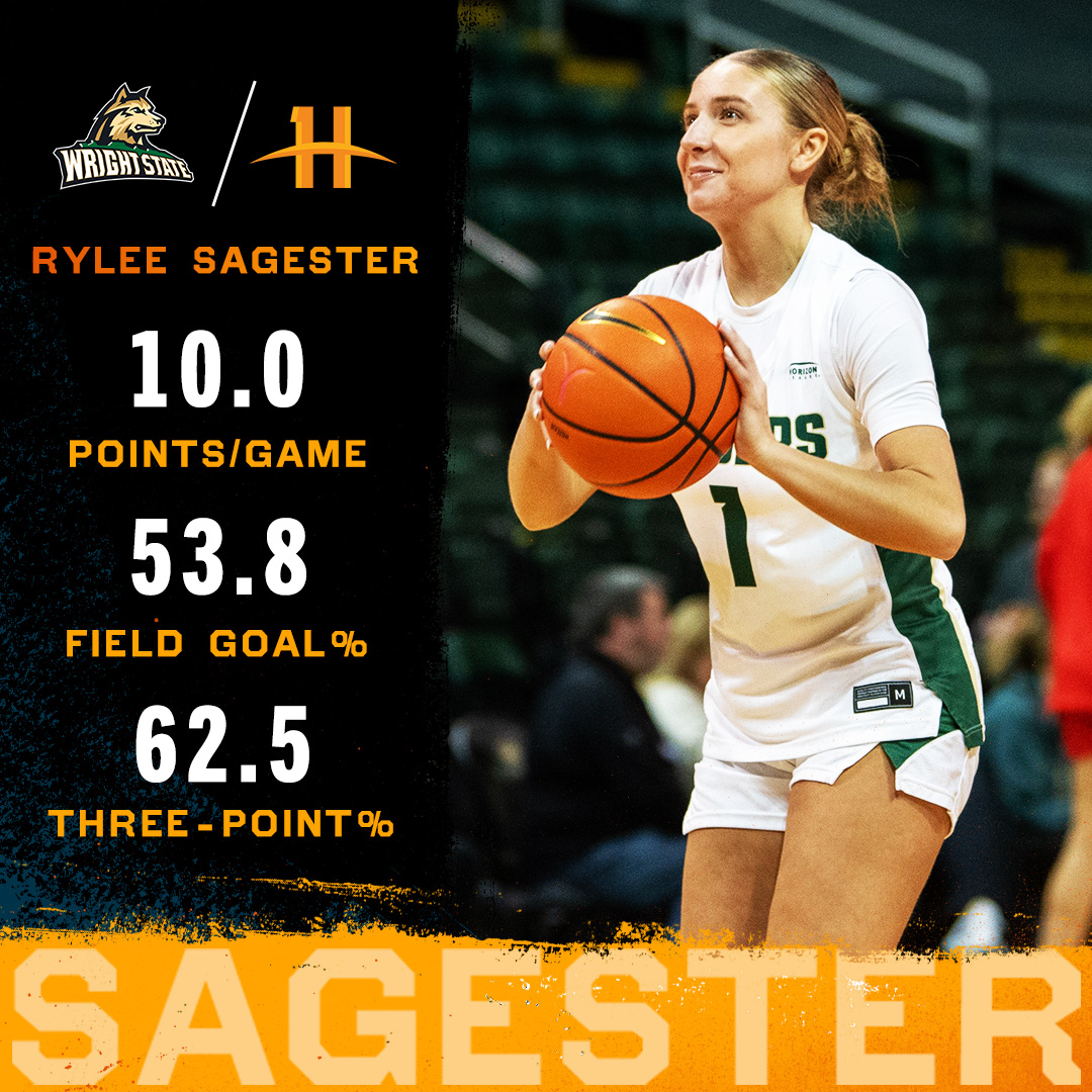 Horizon League (@horizonleague) on Twitter photo Check out the stats for <a href="/UnderArmour/">Under Armour</a> #HLWBB Freshman of the Week Rylee Sagester (<a href="/rylee_sagester/">Rylee Sagester</a>) of <a href="/WSUWBasketball/">Wright State Women’s Basketball</a>!
🏀: horizonleague.org/news/2025/1/13…
#OurHorizon🌇| <a href="/WSURaiders/">Wright State Raiders</a> Check out the stats for <a href="/UnderArmour/">Under Armour</a> #HLWBB Freshman of the Week Rylee Sagester (<a href="/rylee_sagester/">Rylee Sagester</a>) of <a href="/WSUWBasketball/">Wright State Women’s Basketball</a>!
🏀: horizonleague.org/news/2025/1/13…
#OurHorizon🌇| <a href="/WSURaiders/">Wright State Raiders</a>