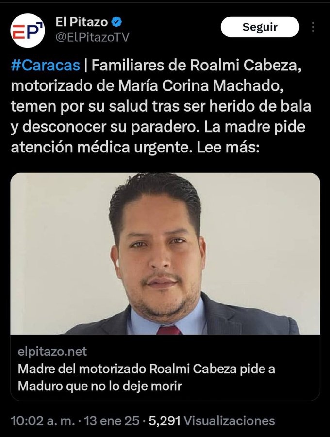 DomingoRui95001's tweet photo. Lo están atendiendo @ElPitazoTV ... le van a parar la diarrea porque le brota por ambas bocas. https://t.co/QCmJHMG6Fa