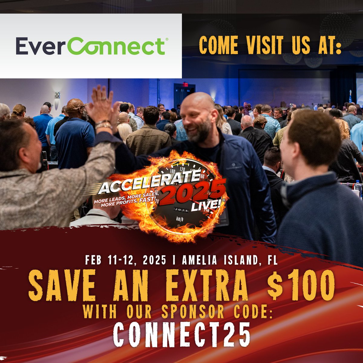 💡 Level up your lead gen, streamline operations, and build the systems you need to scale in 2025 at Accelerate LIVE!🌴 Learn from industry pros in beautiful Amelia Island, FL, on February 11-12.

📅 Don’t miss it! Save $100 with code CONNECT25 now: AccelerateEvent.com