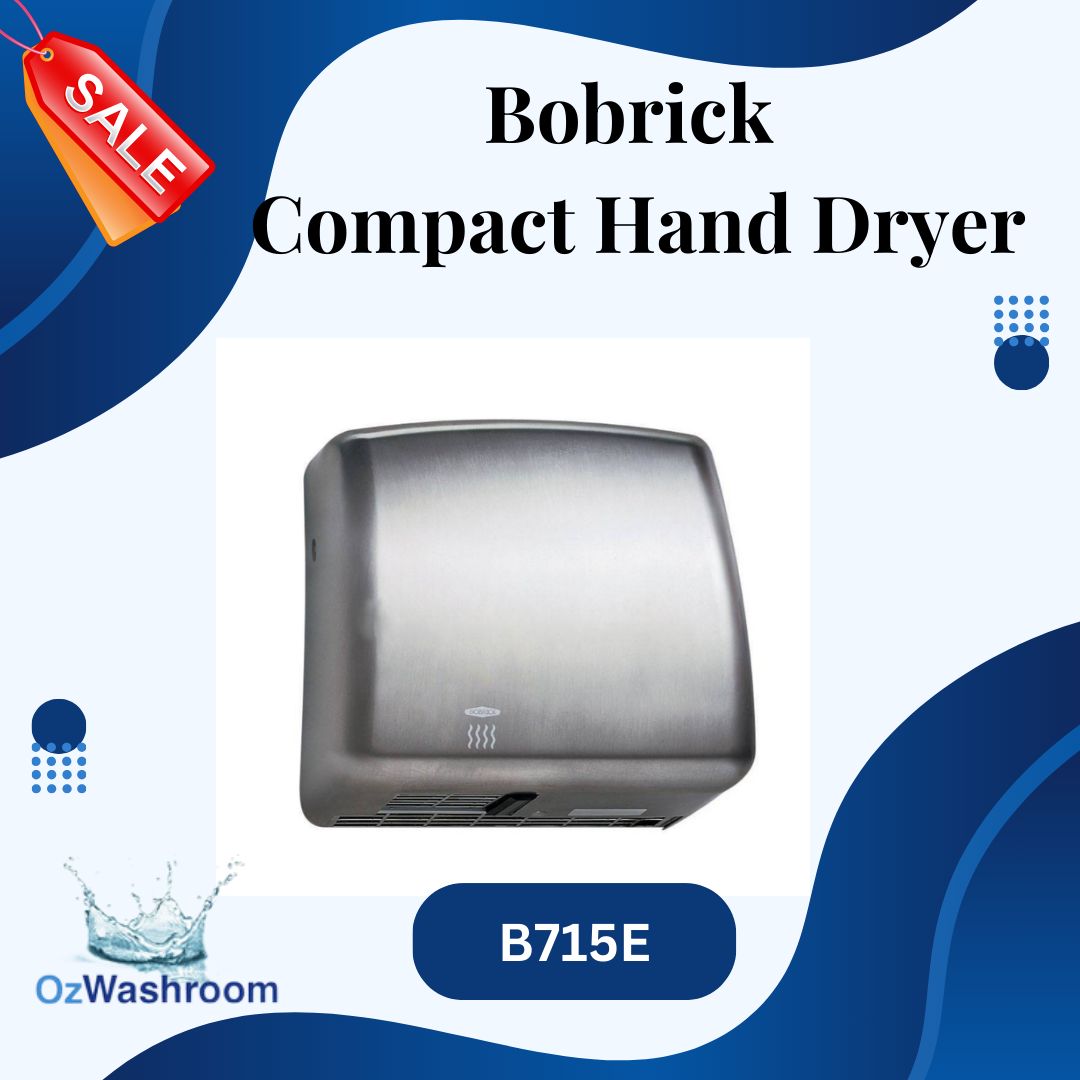 ozwashroom's tweet image. The Bobrick Compact Hand Dryer combines efficiency &amp;amp; style. Save space, energy, and time with high-speed, touchless drying. 🌿✨ 
buff.ly/4fPfReR 
#Bobrick #HandDryer #CompactDesign #SustainableLiving #WashroomEssentials #TouchlessTechnology #EcoFriendly #HighSpeedDrying