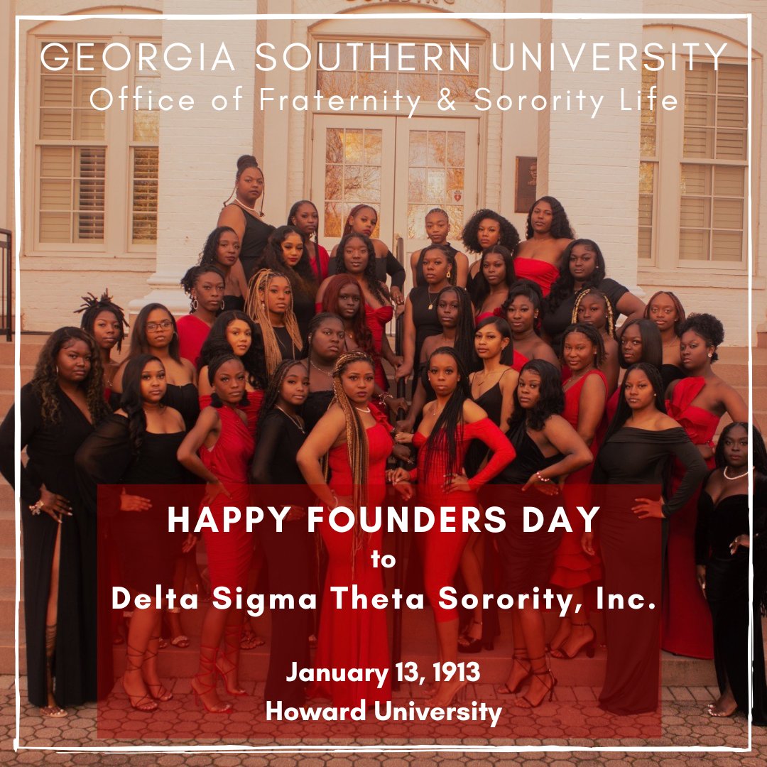 Happy Founders Day to the women of Delta Sigma Theta Sorority, Inc.! ⁠
⁠
#GSFSL #GSU #EagleNation #GS #ArmstrongCampus #StatesboroCampus #DeltaSigmaTheta #DST