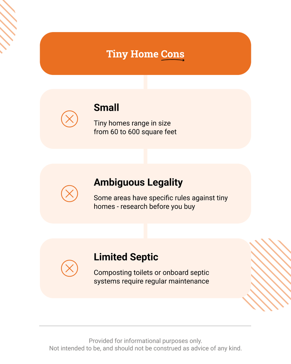 zolocanada's tweet photo. Are you considering moving into a tiny home? Before you start your tiny home journey, consider the pros and cons!

Think tiny house living is for you? Check out these tiny homes for sale in Ontario 👉 https://t.co/goOqjMbDVX https://t.co/QGhlh9ltnA