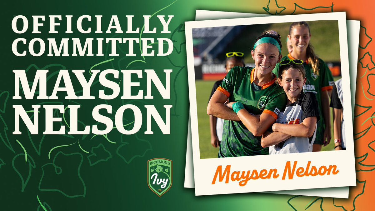 Maysen Nelson will be returning to the Richmond Ivy!! Pending league and federation approval, Nelson will continue to bring a strong presence to our the backline in year two! 💚🧡

📸: <a href="/jshfoto/">Jessica Hendricks</a>