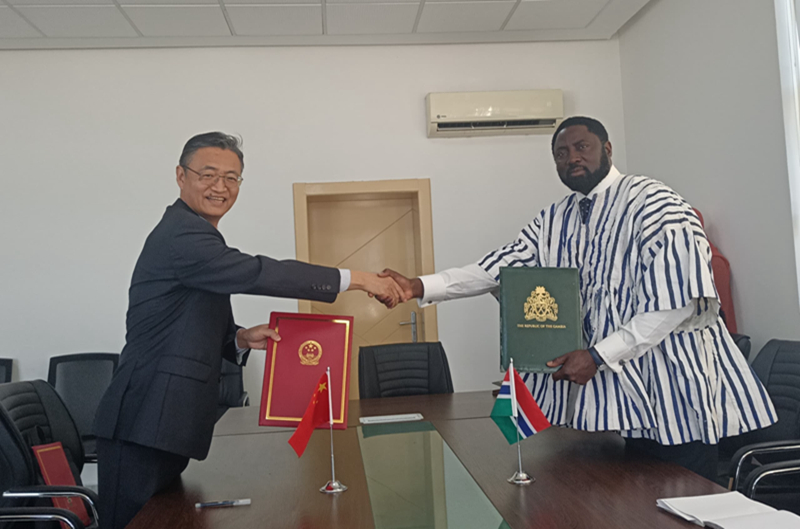 ChineseAmb_GM's tweet photo. Today, I have signed the Agreement on Economic and Technical Cooperation Between China and The Gambia With Hon. Mamadou Tangara, Minister of Foreign Affairs, International Cooperation and Gambians Abroad. https://t.co/qZUthbzVic