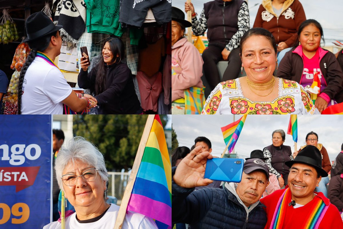 LeonidasIzaEc's tweet photo. “Con el corazón puesto en ustedes.”

Les comparto momentos de nuestro recorrido por Cayambe y Pedro Moncayo.
Cada abrazo y apretón de manos me llena de fuerza para continuar este camino. Juntos confirmamos que somos más quienes soñamos con un Ecuador diferente.

¡Estamos cada vez más cerca del cambio que merecemos!

#LeonidasPresidente